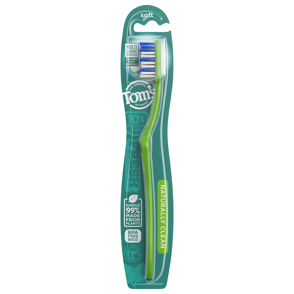 Tom's of Maine Natural Toothbrush Soft -- 1 Toothbrush