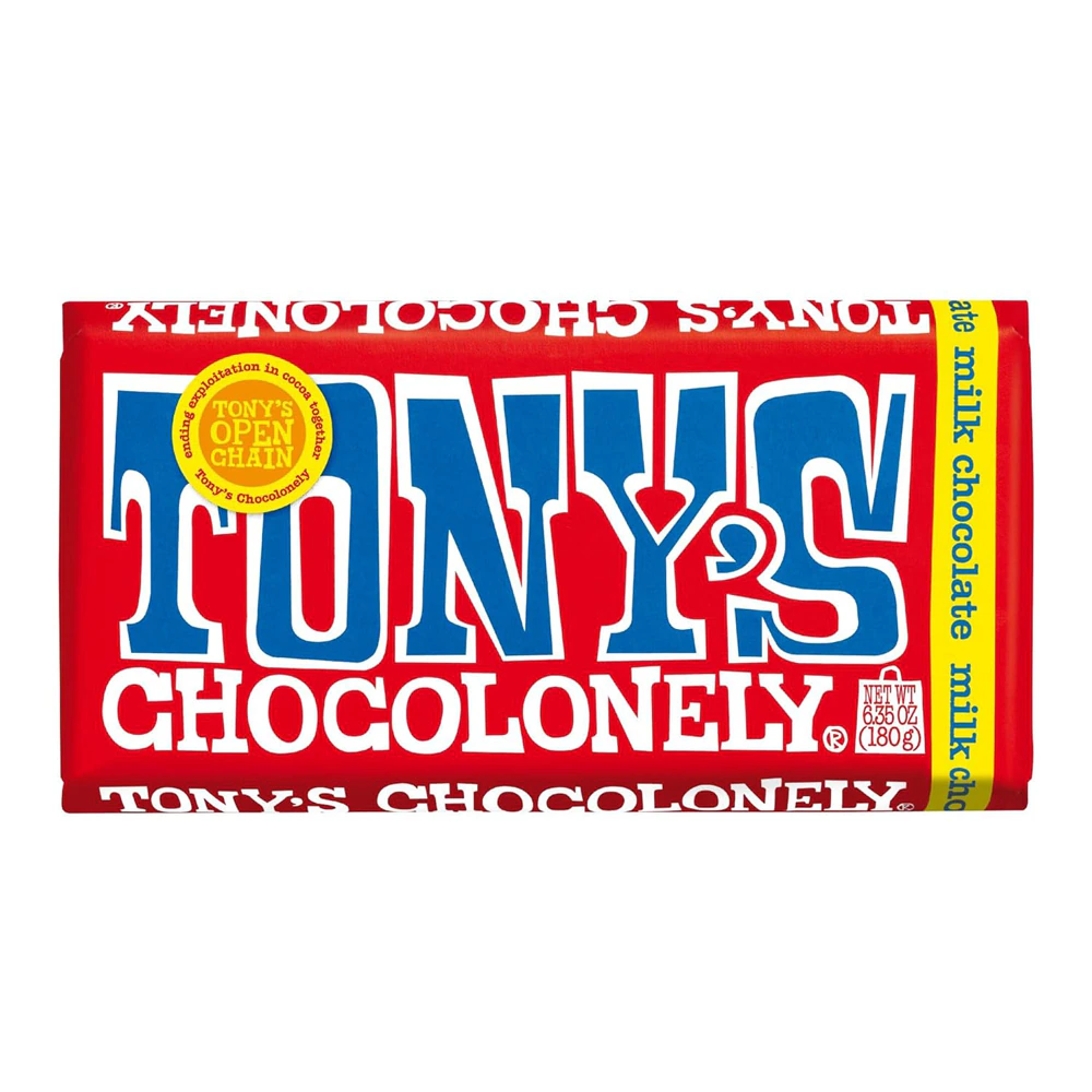Tony's Chocolonely Bar 32% Classic Milk Chocolate -- 6.35 oz