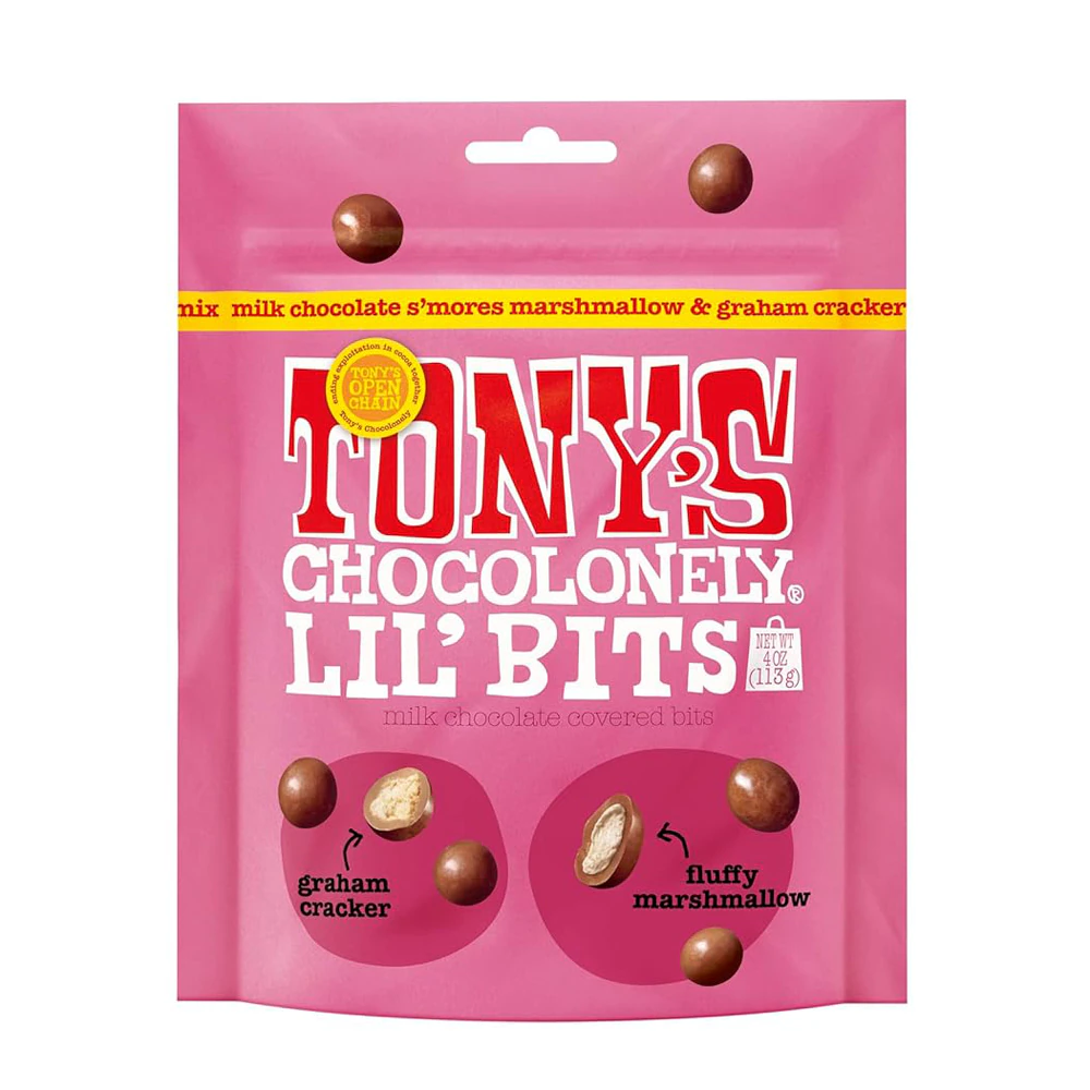 Tony's Chocolonely Lil' Bits Milk Chocolate S'Mores Mix -- 4 oz