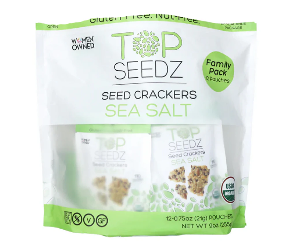 Top Seedz Crackers Family Pack Sea Salt -- 12 Packs