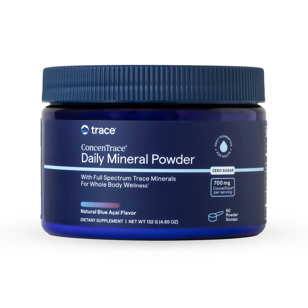 Trace Minerals Research ConcenTrace Daily Mineral Powder Blue Acai -- 6.35 oz