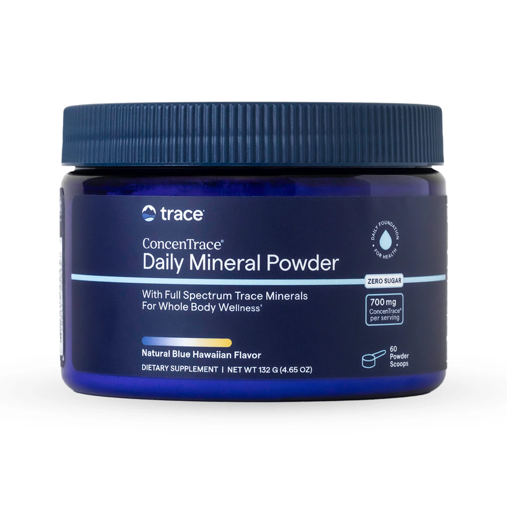 Trace Minerals Research ConcenTrace Daily Mineral Powder Blue Hawaiian -- 6.35 oz