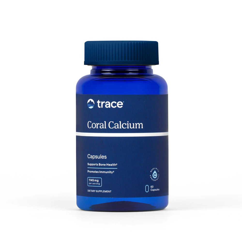 Trace Minerals Research Coral Calcium -- 1145 mg - 60 Vegetarian Capsules