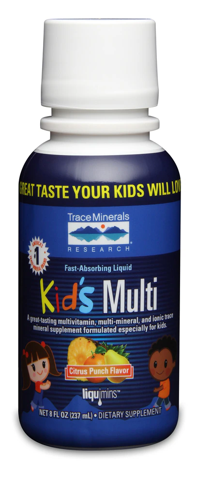 Trace Minerals Research Kid's Multivitamin + Multi-Minerals Citrus Punch -- 8 fl oz