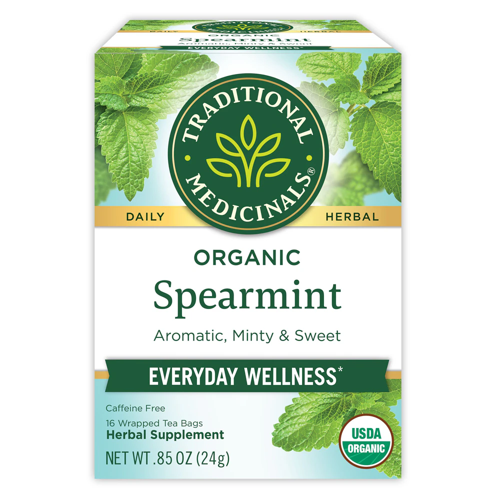 Traditional Medicinals Herbal Tea Organic Spearmint -- 16 Tea Bags