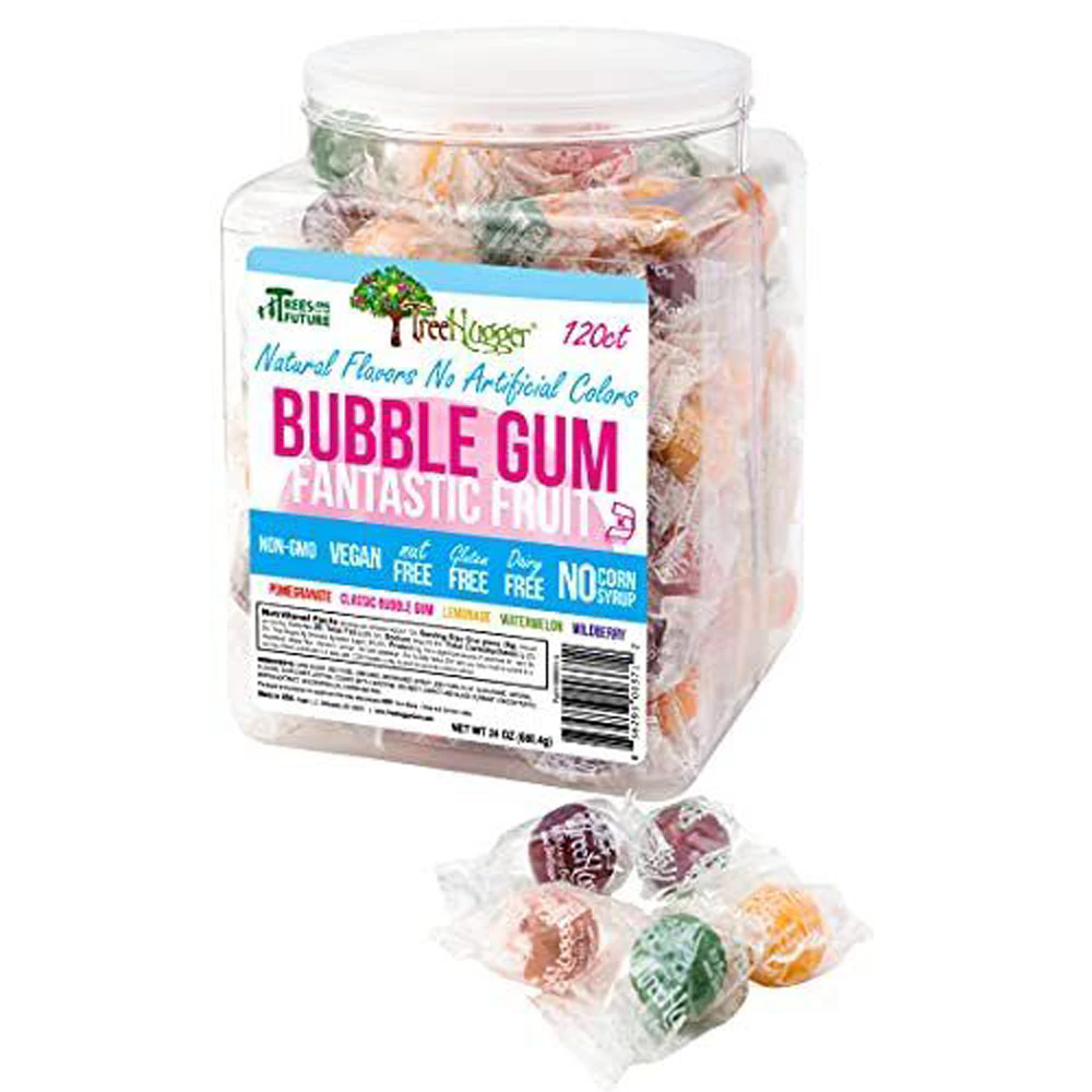 Tree Hugger All Natural Bubble Gum Fantastic Fruit Mix -- 24 oz