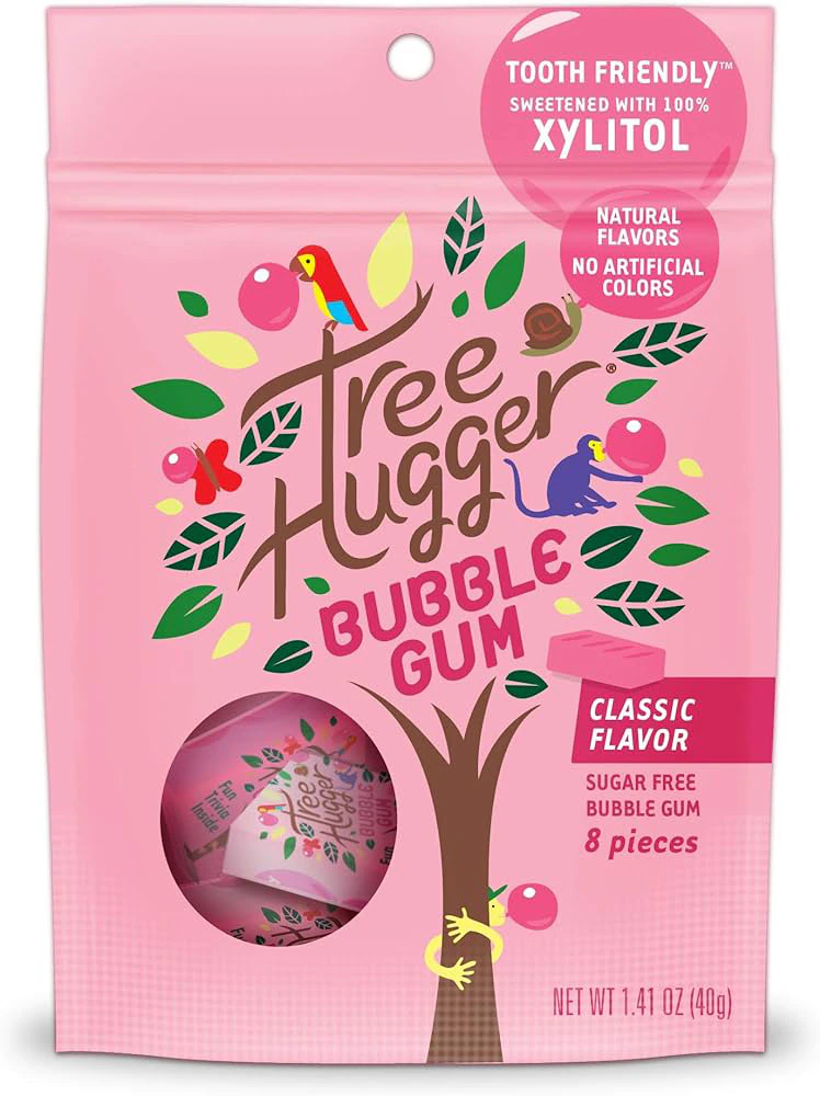 Tree Hugger Classic Bubble Gum Sweetened with 100% Xylitol -- 1.41 oz