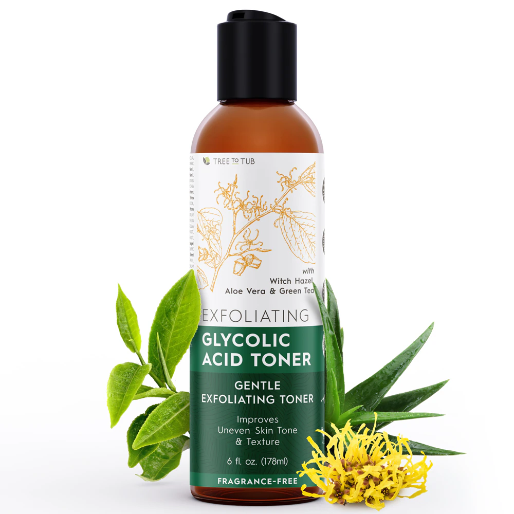 Tree to Tub Exfoliating Glycolic Acid Toner -- 6 fl oz