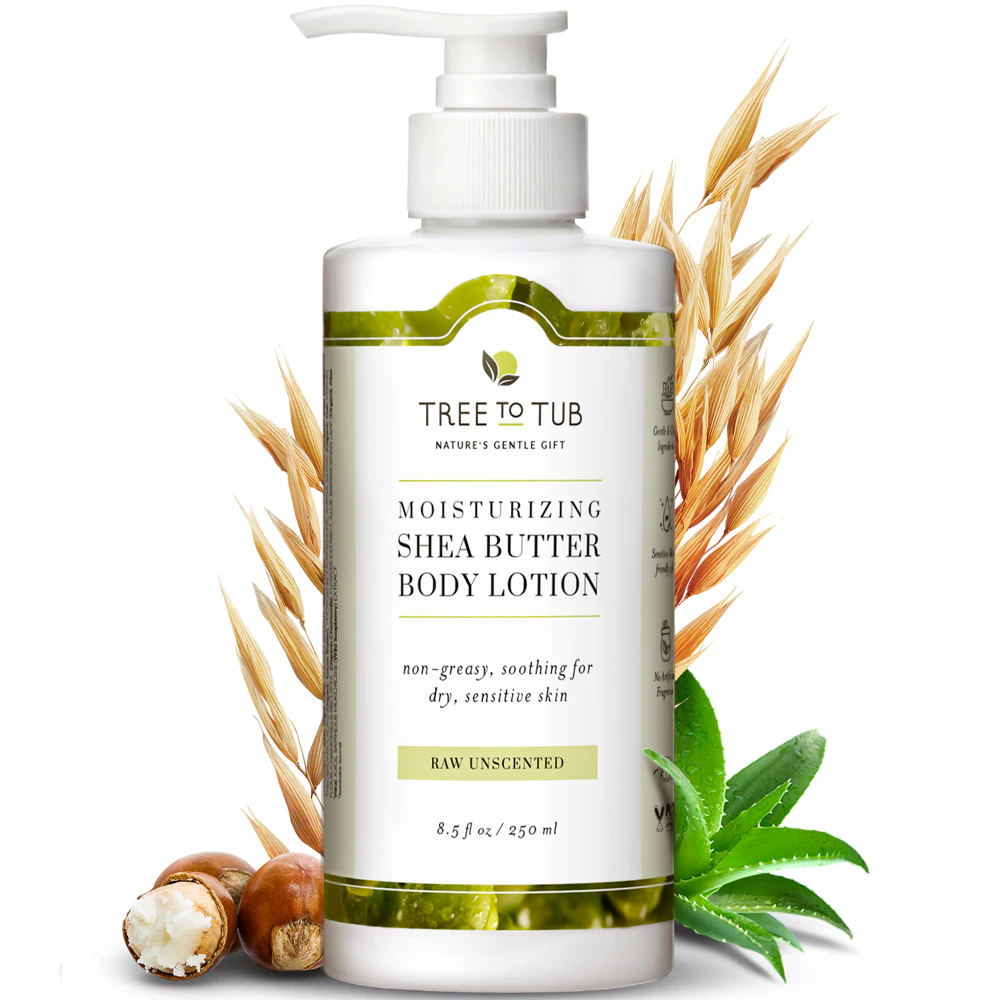 Tree to Tub Ultra Gentle Unscented Lotion for Sensitive Skin with Aloe -- 8.5 fl oz