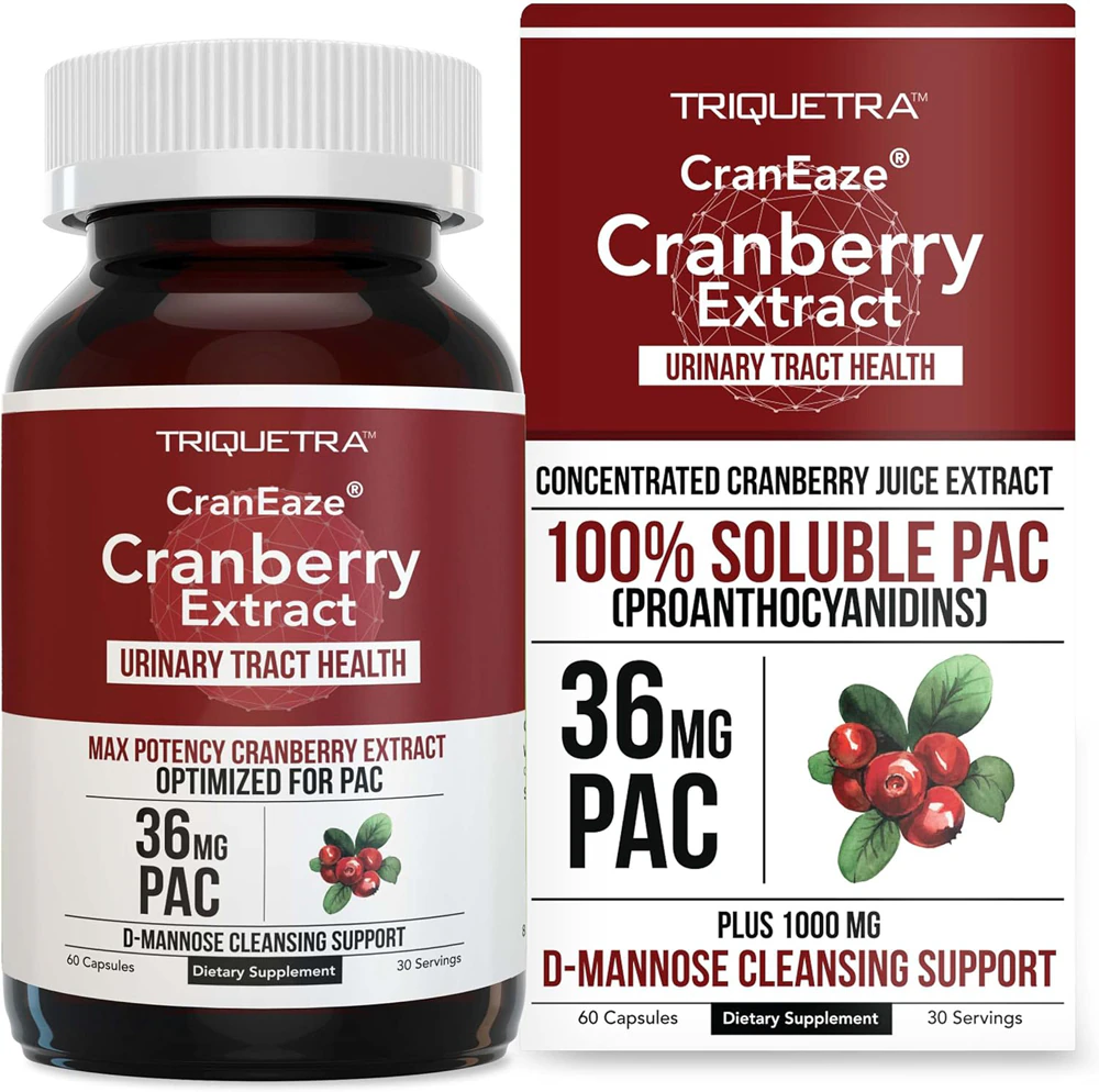Triquetra Health CranEaze Urinary Tract Support -- 60 Capsules