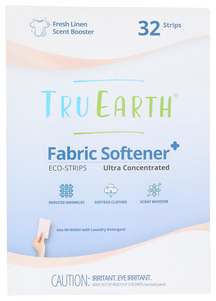 Tru Earth Fabric Softener Washer Eco-Strips Fresh Linen -- 32 Loads