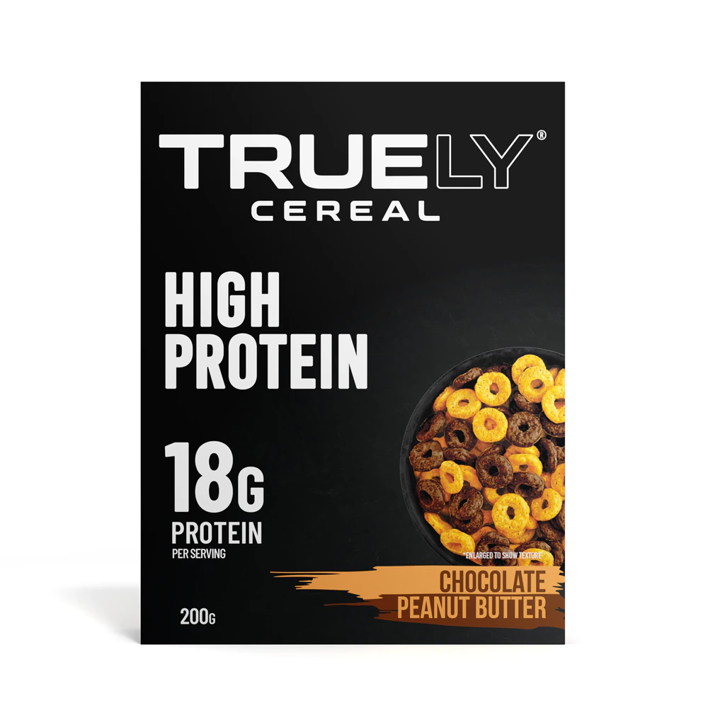 Truely Cereal High Protein Cereal Chocolate Peanut Butter -- 7.05 oz