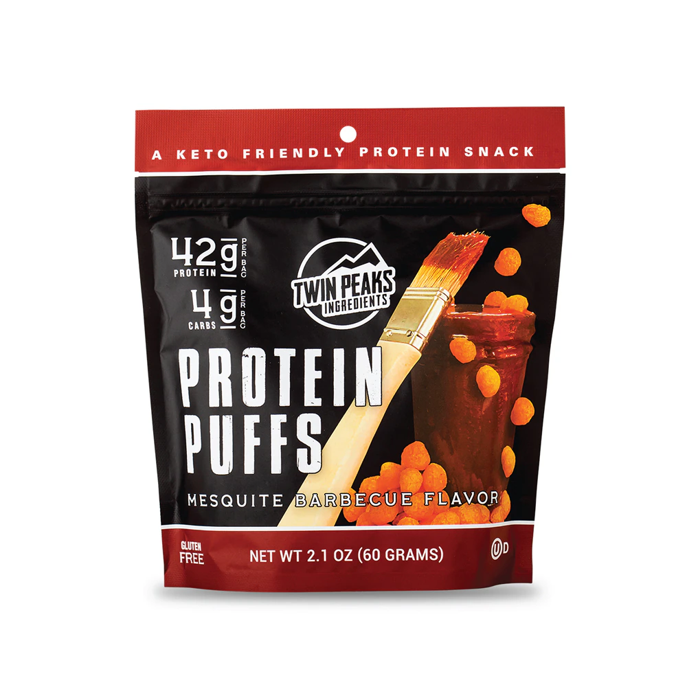 Twin Peaks Ingredients Protein Puffs Mesquite Barbecue -- 2.1 oz