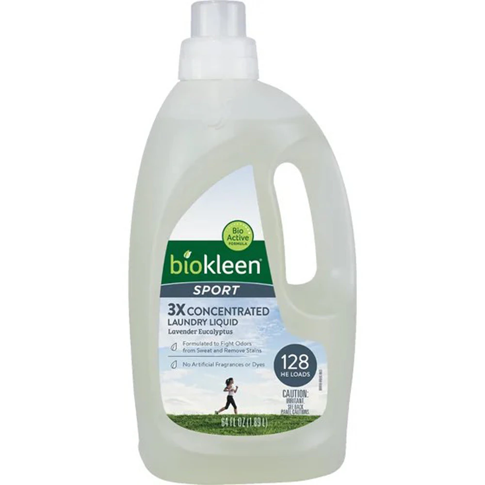 Biokleen Laundry Liquid Sport 128 Loads Lavender & Eucalyptus -- 64 fl oz