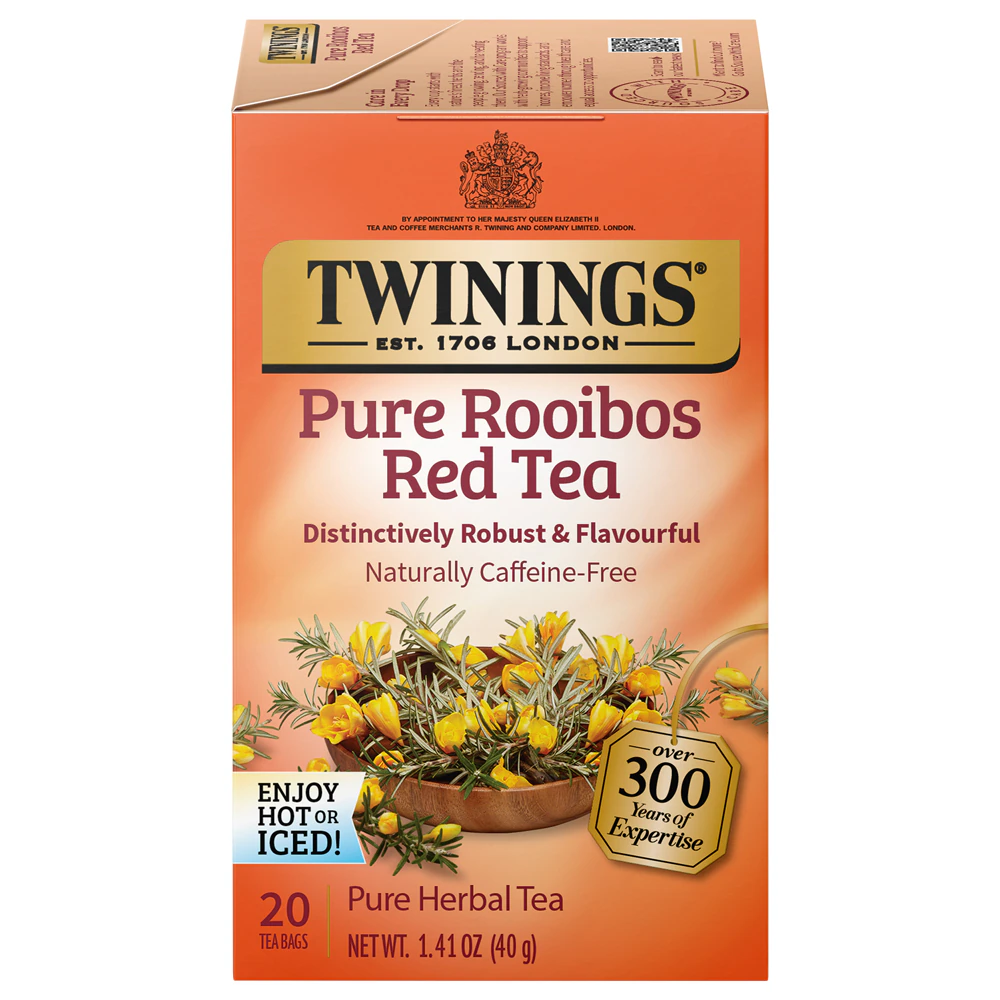 Twinings Red Tea Bags Pure Rooibos -- 20 Tea Bags