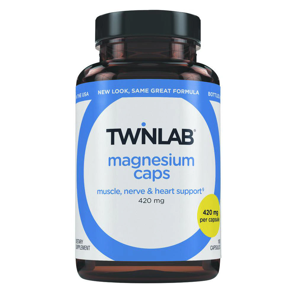 Twinlab Magnesium Caps -- 420 mg - 100 Capsules