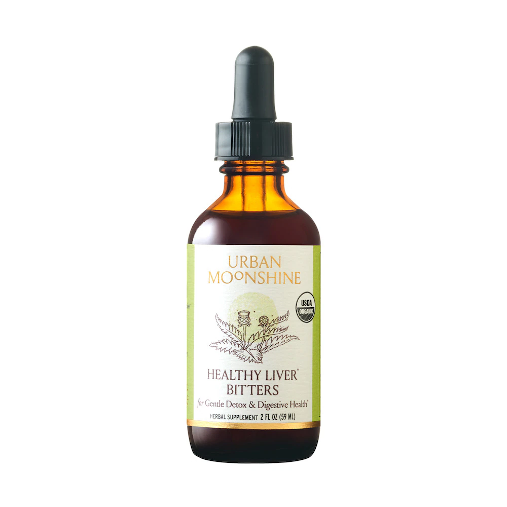 Urban Moonshine Healthy Liver Bitters for Gentle Detox & Digestive Health -- 2 fl oz