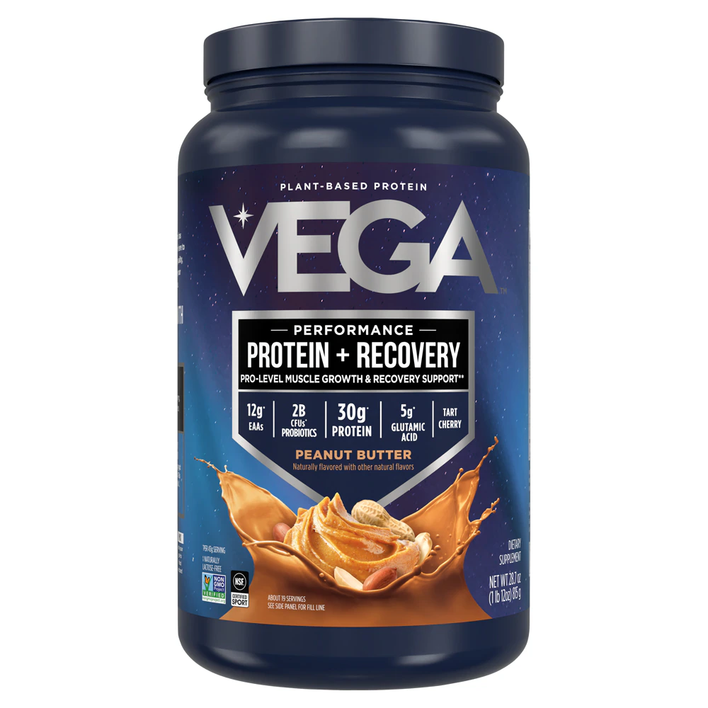 Vega Premium Sport Protein Protein Powder Plus Recovery - NSF Certified for Sport Peanut Butter -- 28.7 oz