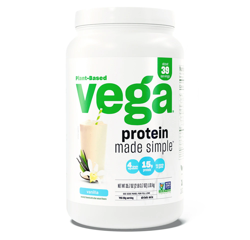 Vega Protein Made Simple - Vegan Protein Powder Vanilla -- 39 Servings