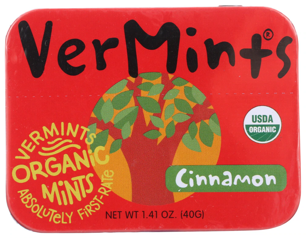 Vermints All Natural Organic Breath Mints Cinnamint -- 1.41 oz