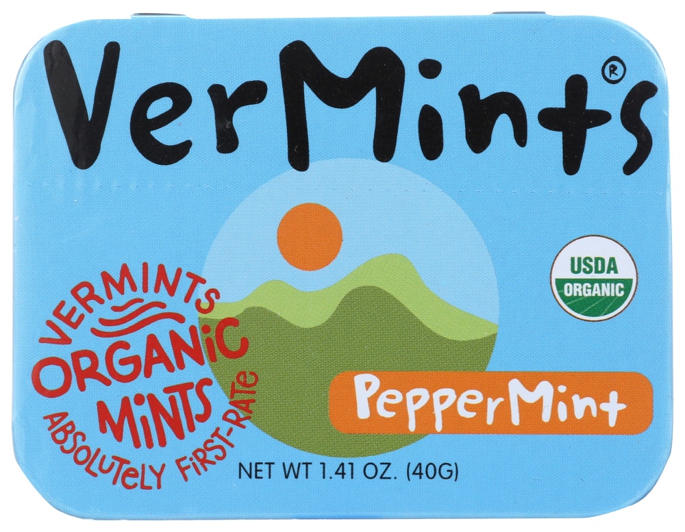 Vermints All Natural Organic Breath Mints Peppermint -- 1.41 oz