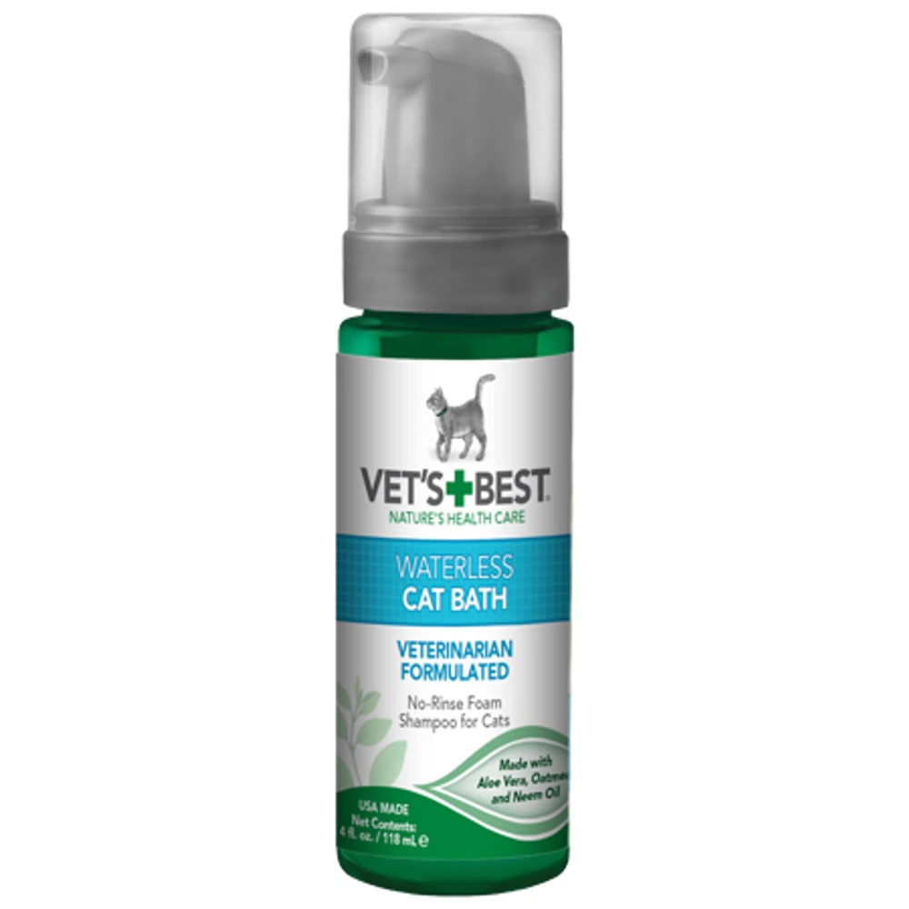 Vet's Best Waterless Cat Bath Veterinarian Formulated -- 4 fl oz