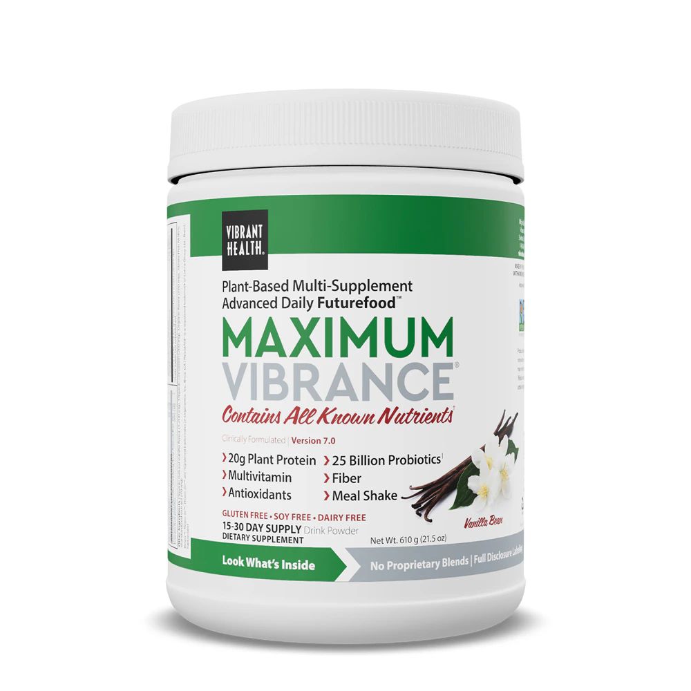 Vibrant Health Maximum Vibrance? Multi-Supplement Powder Vanilla Bean -- 20.74 oz
