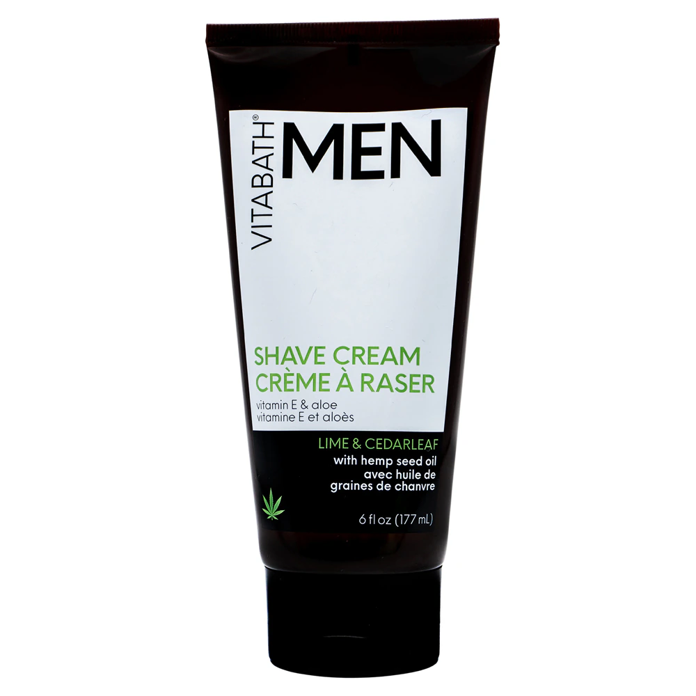 Vitabath Men Shave Cream - Lime & Cedarleaf -- 6 fl oz