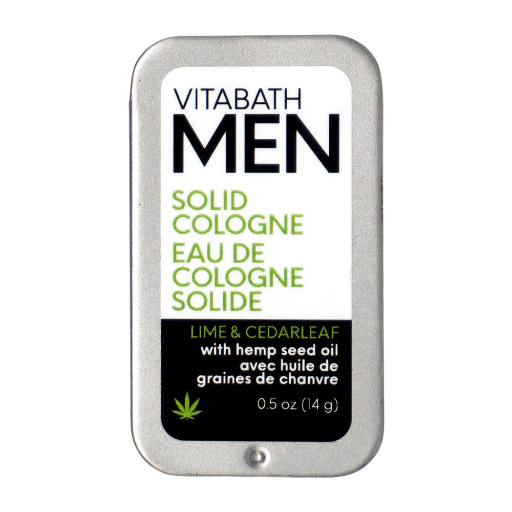 Vitabath Men Solid Cologne Lime & Cedarleaf -- 0.5 oz