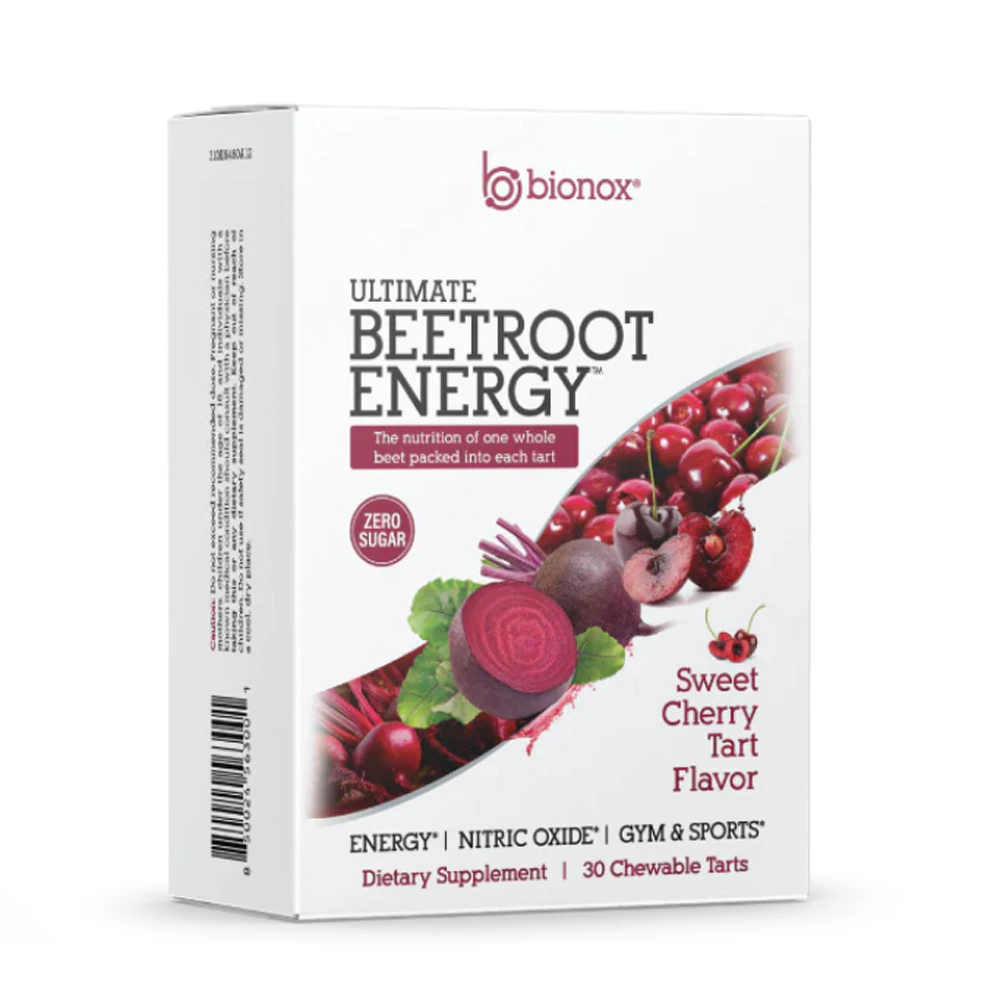 Bionox Beetroot Energy Sweet Cherry Tart -- 30 Chewable Tarts