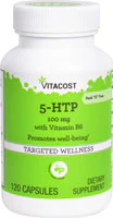 Vitacost 5-HTP 100 mg with Vitamin B6 -- 120 Capsules