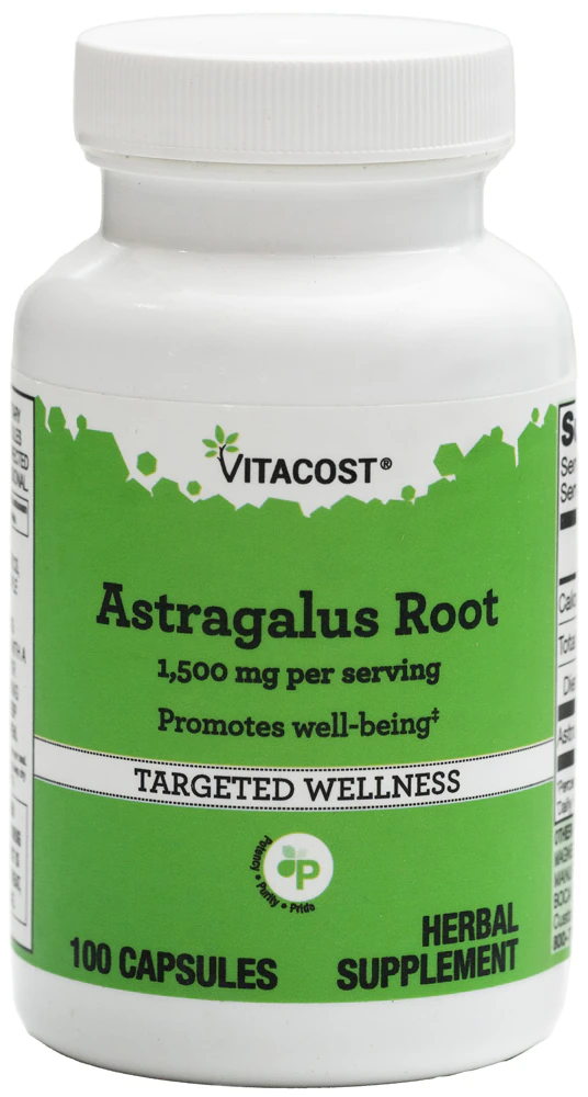 Vitacost Astragalus Root -- 1500 mg per serving - 100 Capsules