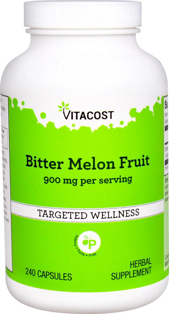 Vitacost Bitter Melon Fruit -- 900 mg per serving - 240 Capsules