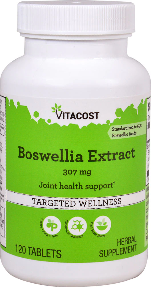 Vitacost Boswellia Extract - Standardized -- 307 mg - 120 Tablets