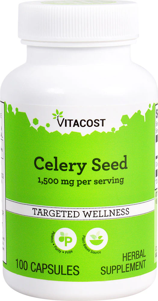 Vitacost Celery Seed -- 1,500 mg per serving - 100 Capsules