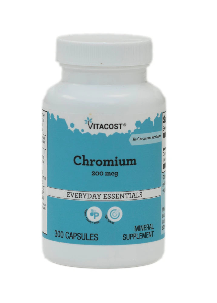 Vitacost Chromium -- 200 mcg - 300 Capsules