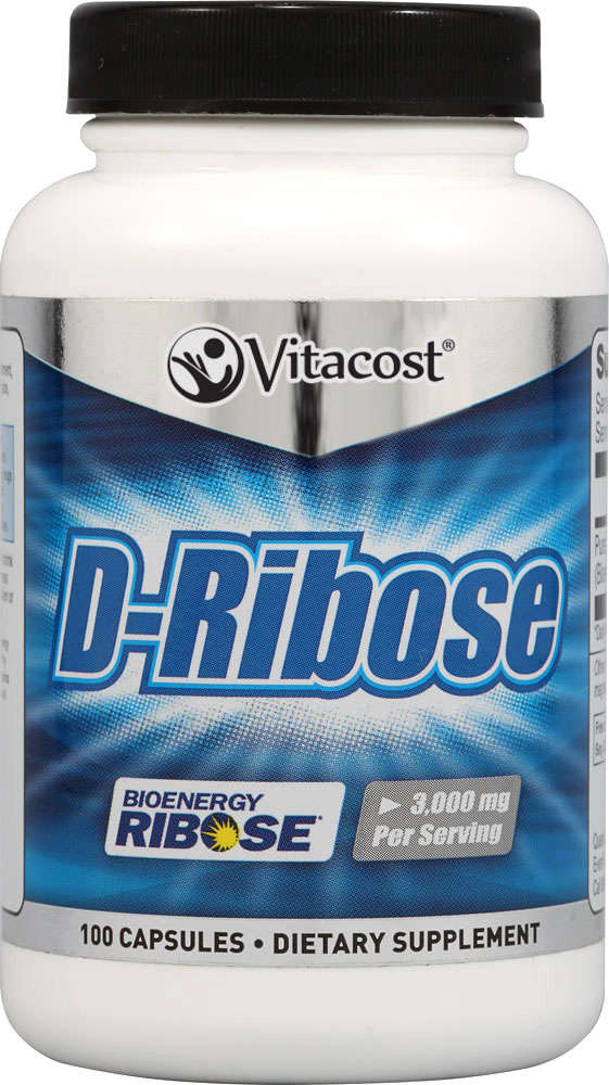 Vitacost D-Ribose Bioenergy Ribose? -- 3000 mg per serving - 100 Capsules
