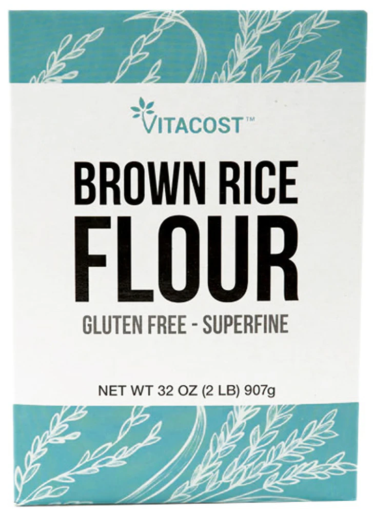 Vitacost Gluten Free Non-GMO Superfine Brown Rice Flour -- 32 oz