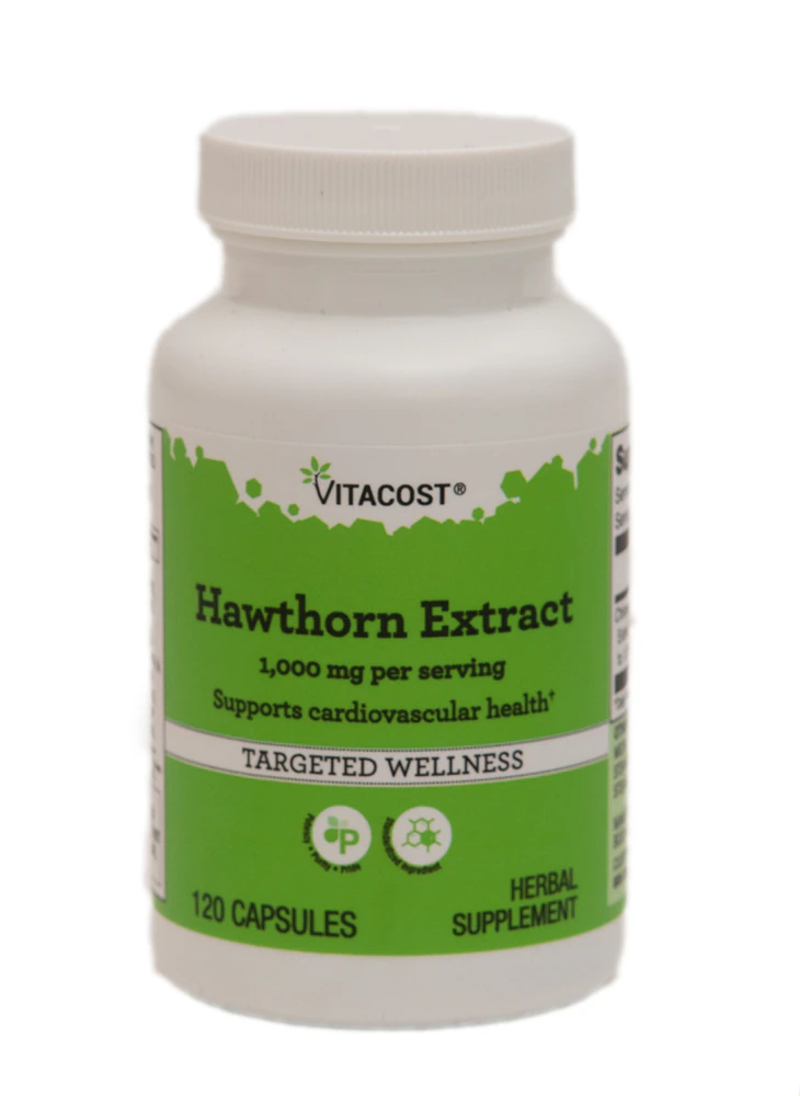 Vitacost Hawthorn Extract -- 1000 mg per serving - 120 Capsules