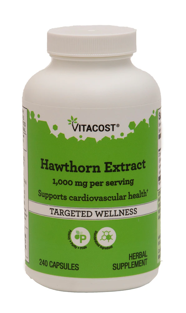 Vitacost Hawthorn Extract -- 1000 mg per serving - 240 Capsules