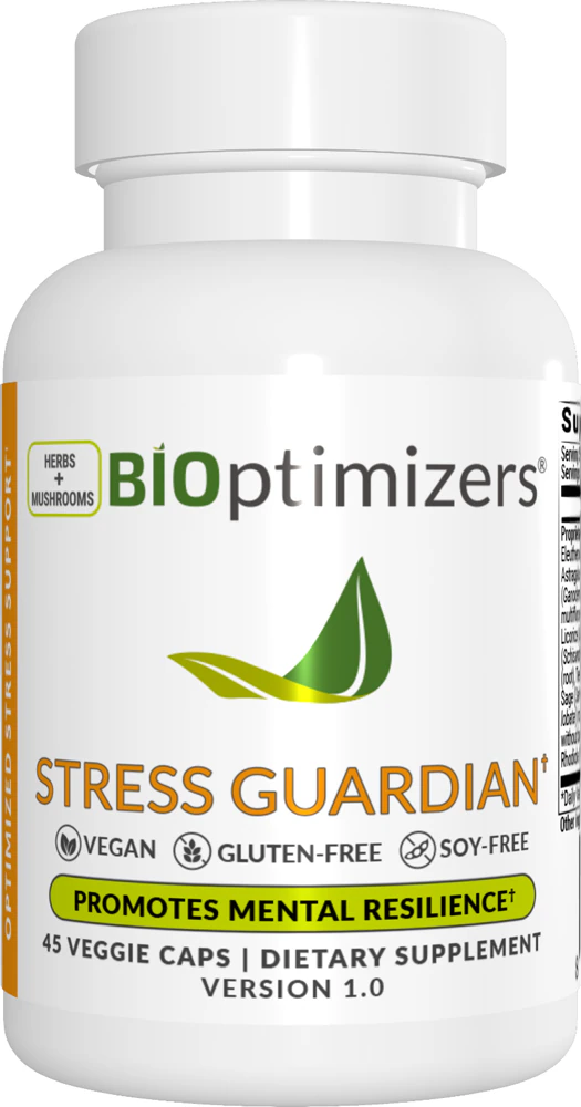 BIOptimizers Stress Guardian -- 45 Veggie Capsules