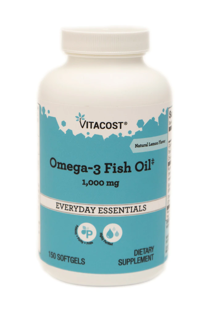 Vitacost Omega-3 Fish Oil? Lemon -- 1000 mg - 150 Softgels