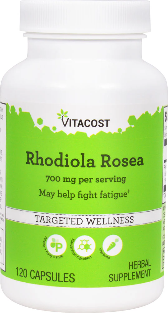 Vitacost Rhodiola Rosea - Standardized -- 700 mg per serving - 120 Capsules