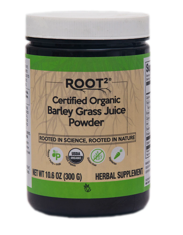 Vitacost-Root2 Certified Organic Barley Grass Juice Powder -- 10.6 oz