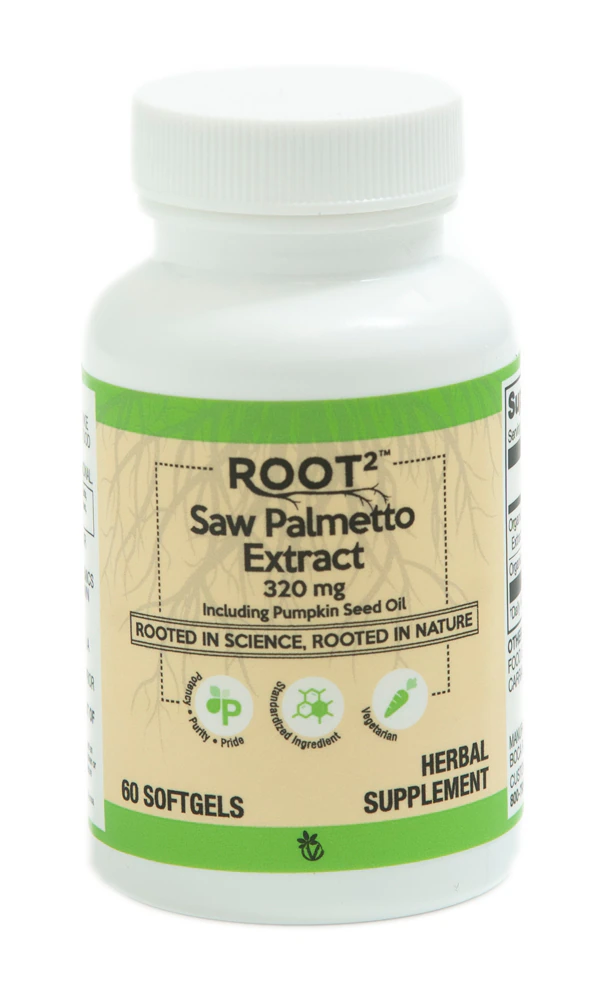 Vitacost-Root2 Saw Palmetto Extract 320 mg Including Pumpkin Seed Oil -- 60 Softgels