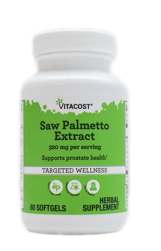 Vitacost Saw Palmetto Extract -- 320 mg per serving - 60 Softgels