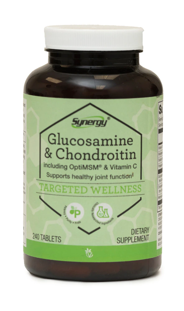 Vitacost-Synergy Glucosamine & Chondroitin Including OptiMSM? & Vitamin C -- 240 Tablets
