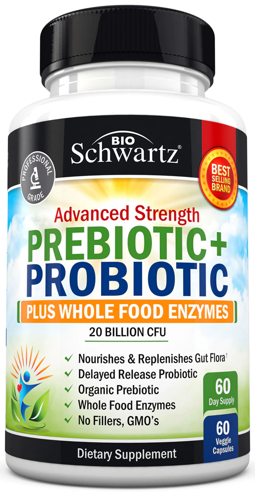 BioSchwartz Prebiotic And Probiotic -- 60 Veggie Caps