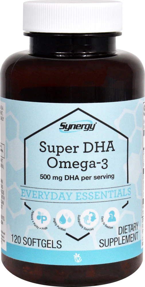 Vitacost-Synergy Super DHA Omega-3 -- 500 mg - 120 Softgels