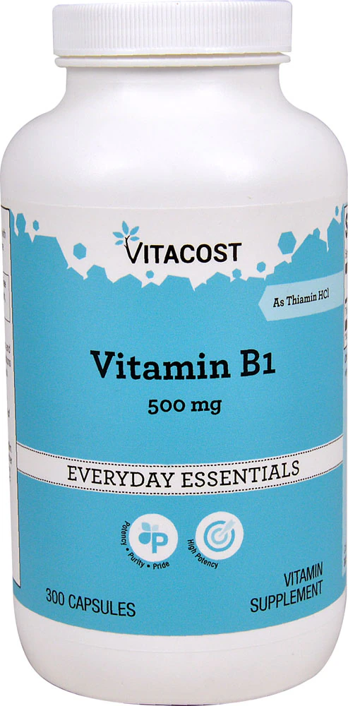 Vitacost Vitamin B-1 -- 500 mg - 300 Capsules